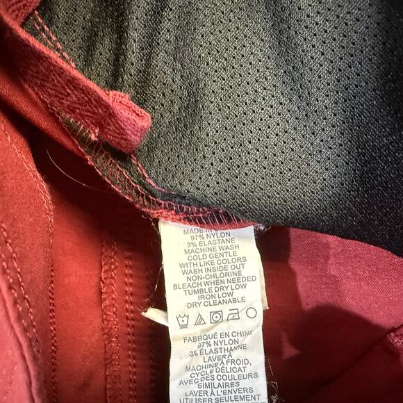 Prana Halle Straight Women's Hiking Pants 0 Reg Nylon Red W4119RG23 G3-28 - Picture 5 of 7